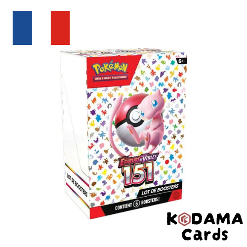 Coffret Pokémon Lot de 6 Boosters Bundle EV4.5 151 FR
